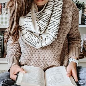 Storiarts Pride and Prejudice Book Infinity Scarf